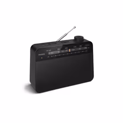 Philips TAR2509/10, Portable, Analog, AM, FM, Analog, 3.5 mm, Black