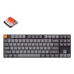 Keychron K1M-H1, 80%, Wired & Wireless, USB + RF Wireless + Bluetooth, Mechanical, RGB LED, Black