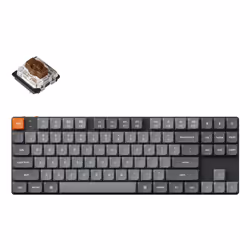 Keychron K1M-H3, 80%, Wired & Wireless, USB + RF Wireless + Bluetooth, Mechanical, RGB LED, Black