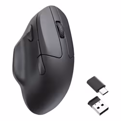 Keychron M7-A1, Ambidextrous, Optical, Bluetooth + USB Type-C, 26000 DPI, Black