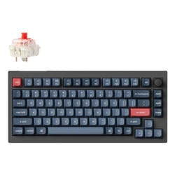 Keychron V1 Max keyboard Universal USB + RF Wireless + Bluetooth QWERTY UK English Black, Grey