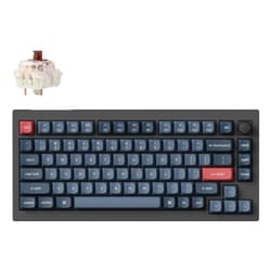 Keychron V1 Max keyboard Universal USB + RF Wireless + Bluetooth QWERTY UK English Black, Grey