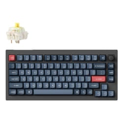 Keychron V1 Max keyboard Universal USB + RF Wireless + Bluetooth QWERTY UK English Black, Grey