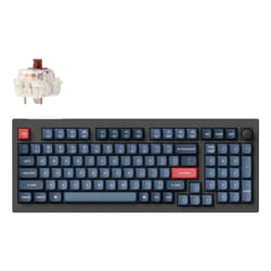 Keychron V5 Max keyboard Universal USB + RF Wireless + Bluetooth QWERTY UK English Black, Grey