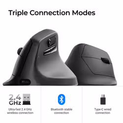 Keychron M5 mouse Universal Right-hand RF Wireless + Bluetooth + USB Type-C Optical 30000 DPI - Additional view 8