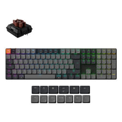 Keychron K5 Version 2 keyboard Universal USB + Bluetooth QZERTY UK English Black
