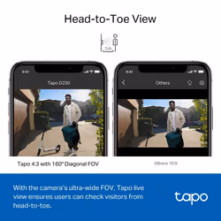 TP-Link Tapo Smart Battery Video Doorbell - Additional view 4