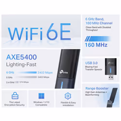 TP-Link Archer AXE5400 Wi-Fi 6E High Gain Wireless USB Adapter - Additional view 4