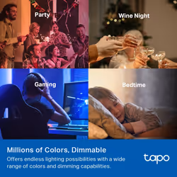 TP-Link Tapo Smart WiFi Light Bulb, Multicolor - Additional view 4