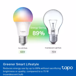 TP-Link Tapo Smart WiFi Light Bulb, Multicolor - Additional view 8