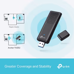 TP-Link Archer AX1800 Dual Band Wi-Fi 6 Wireless USB Adapter - Additional view 6