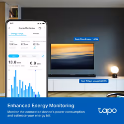 TP-Link Tapo Mini Smart Wi-Fi Plug, Energy Monitoring - Additional view 4