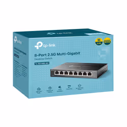TP-Link TL-SG108S-M2 network switch Unmanaged L2 2.5G Ethernet (100/1000/2500) Desktop Black - Additional view 6