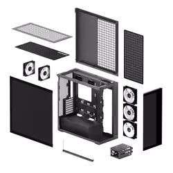 ARCTIC Xtender (Mirror Black) Premium E-ATX PC Case - Additional view 8