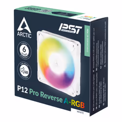 ARCTIC Freezer P12 Pro Reverse A-RGB (White) - 120 mm A-RGB PWM Fan with Cable Splitter - Additional view 6