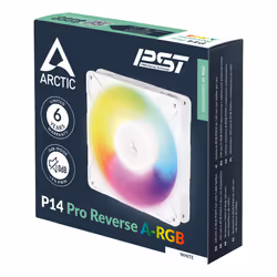 ARCTIC Freezer P14 Pro Reverse A-RGB (White) - 140 mm A-RGB PWM Fan with Cable Splitter - Additional view 6