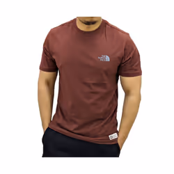 The North Face Mens T Shirts TNF Logo - Maroon, S