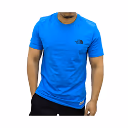 The North Face Mens T Shirts TNF Logo - Blue, S
