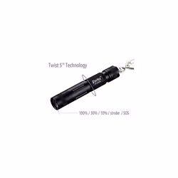 TS2 Twist Switch AA Dry Cell Hand Strap High Power LED High Lumen Output Type III Hard Anodized Everyday Carry Outdoor Flashlight