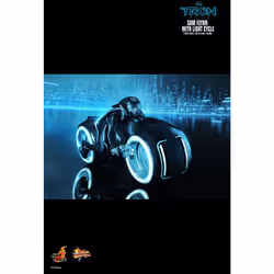 Figure Hot Toys MMS142 - Tron : Legacy - Sam Flynn With Light Cycle