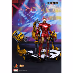 Figure Hot Toys MMS160 - Marvel Comics - Iron Man 2 - Suit-Up Gantry With Iron Man Mark 4