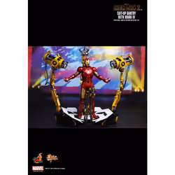 Figure Hot Toys MMS160 - Marvel Comics - Iron Man 2 - Suit-Up Gantry With Iron Man Mark 4