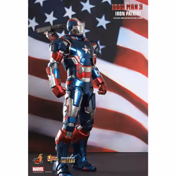 Figure Hot Toys MMS195D01 - Marvel Comics - Iron Man 3 - Iron Patriot