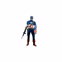 Figure Hot Toys MMS205 - Marvel Comics - Captain America : The First Avenger - Captain America Star Spangled Man Version
