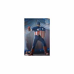 Figure Hot Toys MMS205 - Marvel Comics - Captain America : The First Avenger - Captain America Star Spangled Man Version