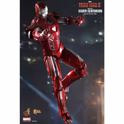 Figure Hot Toys MMS213 - Marvel Comics - Iron Man 3 - Iron Man Silver Centurion Mark 33 Standard Version