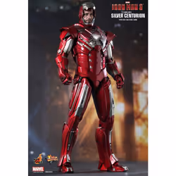 Figure Hot Toys MMS213 - Marvel Comics - Iron Man 3 - Iron Man Silver Centurion Mark 33 Standard Version