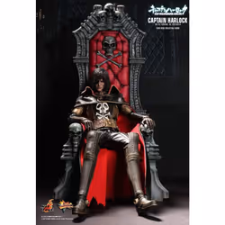 Figure Hot Toys MMS223 - Space Pirate - Captain Harlock & Throne Of Arcadia