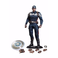 Figure Hot Toys MMS242 - Marvel Comics - Captain America : The Winter Soldier - Captain America Stealth S.T.R.I.K.E. Suit Ver ...