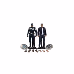 Figure Hot Toys MMS243 - Marvel Comics - Captain America : The Winter Soldier - Captain America & Steve Rogers