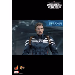 Figure Hot Toys MMS243 - Marvel Comics - Captain America : The Winter Soldier - Captain America & Steve Rogers