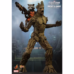 Figure Hot Toys MMS254 - Marvel Comics - Guardians Of The Galaxy - Rocket And Groot