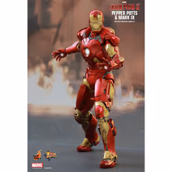 Figure Hot Toys MMS311 - Marvel Comics - Iron Man 3 - Pepper Potts & Iron Man Mark 9