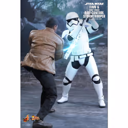 Finn and First Order Riot Control Stormtrooper Figure from Star...