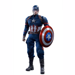 Hot Toys HT902657 Marvel Captain America Collectible Figure, Red White & Blue