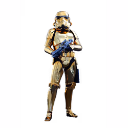 Figure Hot Toys MMS364 - Star Wars - Stormtrooper Gold Chrome Version