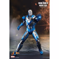 Figure Hot Toys MMS391 - Marvel Comics - Iron Man 3 - Iron Man Blue Steel Mark 30