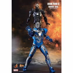 Figure Hot Toys MMS391 - Marvel Comics - Iron Man 3 - Iron Man Blue Steel Mark 30