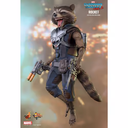 Figure Hot Toys MMS410 - Marvel Comics - Guardians Of The Galaxy Vol. 2 - Rocket Standard Version