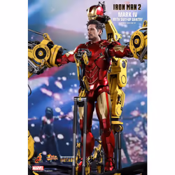 Figure Hot Toys MMS462D22 - Iron Man 2 - Iron Man Mark 4 With Suit-Up Gantry