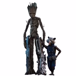 Figure Hot Toys MMS476 - Marvel Comics - Avengers 3 : Infinity War - Groot & Rocket Deluxe Version