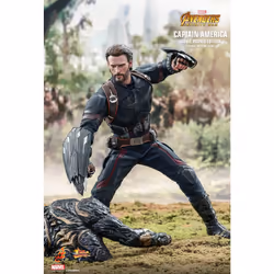 Figure Hot Toys MMS481 - Marvel Comics - Avengers 3 : Infinity War - Captain America Movie Promo Edition Deluxe Version