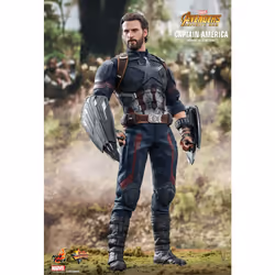 Figure Hot Toys MMS481 - Marvel Comics - Avengers 3 : Infinity War - Captain America Movie Promo Edition Deluxe Version