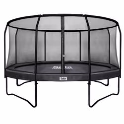 Salta 555-17 PBE, Above ground trampoline, Round, 150 kg, Safety net, Black