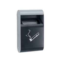 Wall Mounted Ash Tray 1.5L Dark Grey With Liner By Chabrias LTD