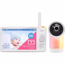 VTech RM7766 HD 7'' Wi-Fi 1080p Pan And Tilt Smart Video Baby Monitor